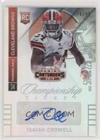 Isaiah Crowell (Ball in Right Arm) [EX to NM] #/99