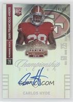 Carlos Hyde (Both Hands on Ball) #/49