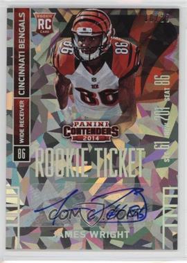 2014 Panini Contenders - [Base] - Cracked Ice Ticket #194.1 - James Wright (Looking Forward) /22