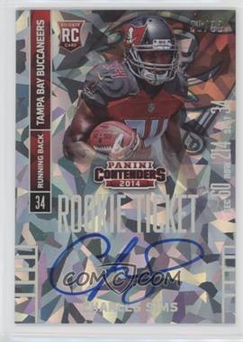 2014 Panini Contenders - [Base] - Cracked Ice Ticket #209.1 - Charles Sims (Running) /22