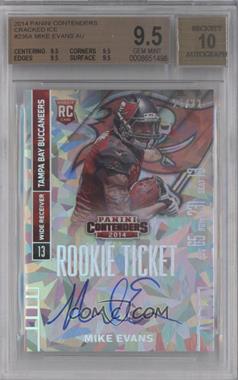 2014 Panini Contenders - [Base] - Cracked Ice Ticket #236.1 - Mike Evans (running, looking to right side of card) /22 [BGS 9.5 GEM MINT]