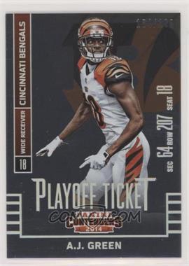 2014 Panini Contenders - [Base] - Playoff Ticket #10 - A.J. Green /199