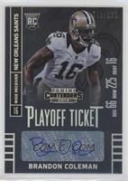 Brandon Coleman (Sec Row Seat) #/199