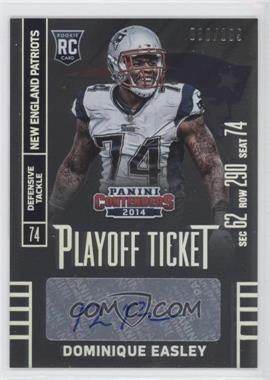2014 Panini Contenders - [Base] - Playoff Ticket #126.1 - Dominique Easley (White Jersey) /199