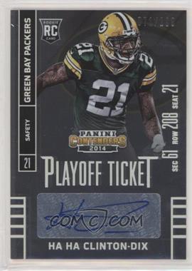 2014 Panini Contenders - [Base] - Playoff Ticket #130.1 - Ha Ha Clinton-Dix (Sec Row Seat) /199