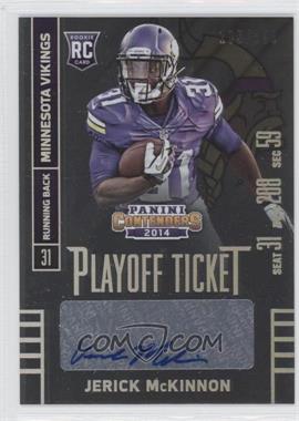 2014 Panini Contenders - [Base] - Playoff Ticket #141.2 - Jerick McKinnon (Seat Row Sec) /199