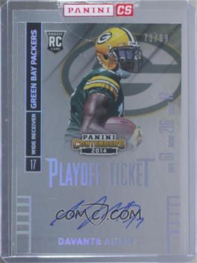 2014 Panini Contenders - [Base] - Playoff Ticket #212.1 - Davante Adams (Ball in Right Hand, Profile) /99 [Uncirculated]