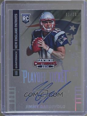 2014 Panini Contenders - [Base] - Playoff Ticket #221.3 - Jimmy Garoppolo (Both Hands on Ball, Looking to his Right) /10
