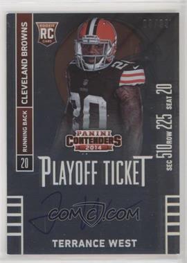 2014 Panini Contenders - [Base] - Playoff Ticket #230.2 - Terrance West (Posing Without Ball Visible) /99 [Noted]