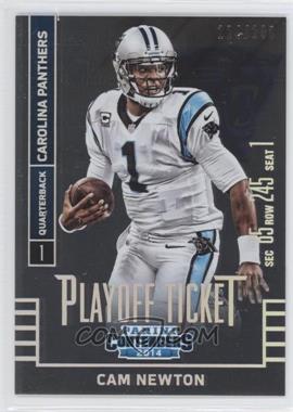 2014 Panini Contenders - [Base] - Playoff Ticket #64 - Cam Newton /199