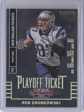 2014 Panini Contenders - [Base] - Playoff Ticket #68 - Rob Gronkowski /199