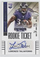 Lorenzo Taliaferro (Purple Jersey) #/150