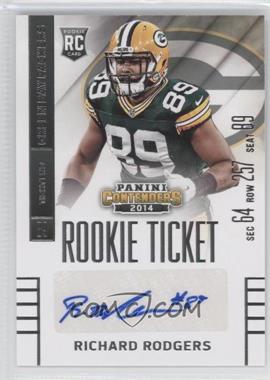 2014 Panini Contenders - [Base] #169.1 - Richard Rodgers (No Ball Visible)