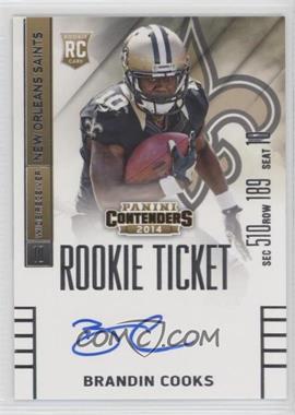 2014 Panini Contenders - [Base] #207.1 - Brandin Cooks (Ball in Right Hand)