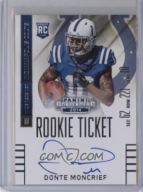 2014 Panini Contenders - [Base] #216.1 - Donte Moncrief (Running with Ball in Right Hand)