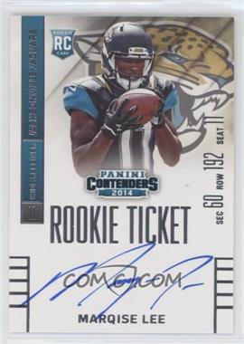 2014 Panini Contenders - [Base] #226.3 - Marqise Lee (Catching Football with Both Hands) /25