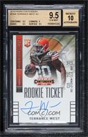 Terrance West (Running With Football in Right Arm) [BGS 9.5 GEM …