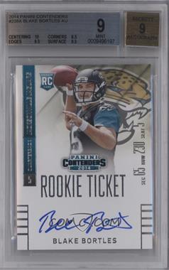 2014 Panini Contenders - [Base] #238.1 - Blake Bortles (Throwing, Ball in Right Hand) [BGS 9 MINT]