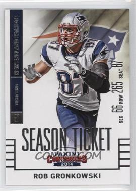 2014 Panini Contenders - [Base] #68 - Rob Gronkowski