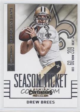 2014 Panini Contenders - [Base] #82 - Drew Brees