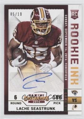 2014 Panini Contenders - Rookie Ink - Gold #12 - Lache Seastrunk /10