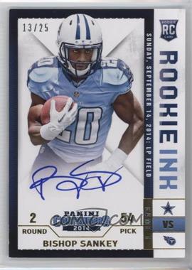 2014 Panini Contenders - Rookie Ink RPS - Gold #RRI-BS - Bishop Sankey /25