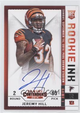 2014 Panini Contenders - Rookie Ink RPS #RRI-JH - Jeremy Hill
