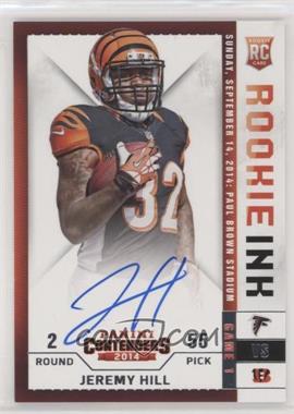 2014 Panini Contenders - Rookie Ink RPS #RRI-JH - Jeremy Hill