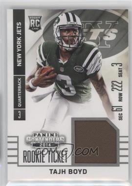 2014 Panini Contenders - Rookie Ticket Swatches #RTS-19 - Tajh Boyd