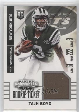 2014 Panini Contenders - Rookie Ticket Swatches #RTS-19 - Tajh Boyd