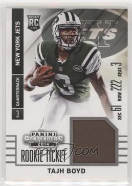 2014 Panini Contenders - Rookie Ticket Swatches #RTS-19 - Tajh Boyd