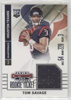 Tom Savage (ball in both hands)