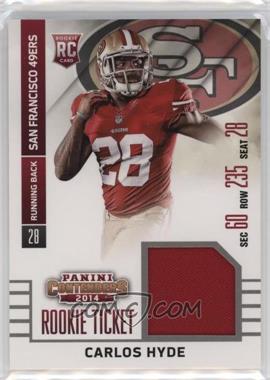 2014 Panini Contenders - Rookie Ticket Swatches #RTS-8 - Carlos Hyde