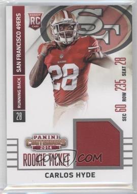 2014 Panini Contenders - Rookie Ticket Swatches #RTS-8 - Carlos Hyde