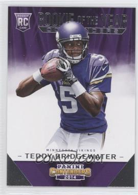 2014 Panini Contenders - Rookie of the Year Contenders #ROY-3 - Teddy Bridgewater