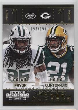 2014 Panini Contenders - Round Numbers - Gold #16 - Calvin Pryor, Ha Ha Clinton-Dix /199