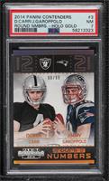 Derek Carr, Jimmy Garoppolo [PSA 7 NM] #/99