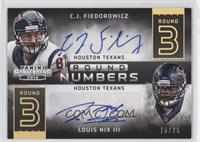 C.J. Fiedorowicz, Louis Nix III #/25