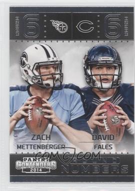 2014 Panini Contenders - Round Numbers #12 - David Fales, Zach Mettenberger
