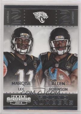 2014 Panini Contenders - Round Numbers #4 - Allen Robinson, Marqise Lee