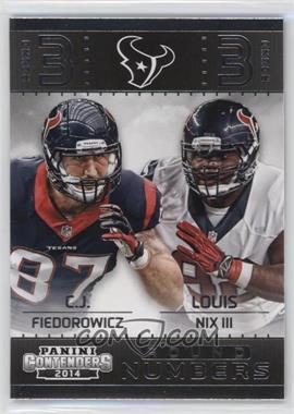 2014 Panini Contenders - Round Numbers #6 - C.J. Fiedorowicz, Louis Nix III