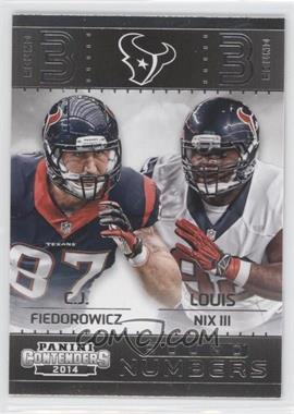 2014 Panini Contenders - Round Numbers #6 - C.J. Fiedorowicz, Louis Nix III