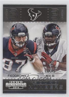 2014 Panini Contenders - Round Numbers #6 - C.J. Fiedorowicz, Louis Nix III