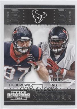 2014 Panini Contenders - Round Numbers #6 - C.J. Fiedorowicz, Louis Nix III