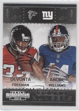 2014 Panini Contenders - Round Numbers #8 - Andre Williams, Devonta Freeman