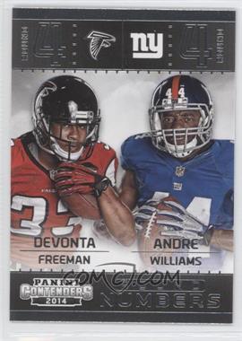 2014 Panini Contenders - Round Numbers #8 - Andre Williams, Devonta Freeman