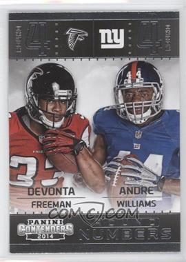 2014 Panini Contenders - Round Numbers #8 - Andre Williams, Devonta Freeman