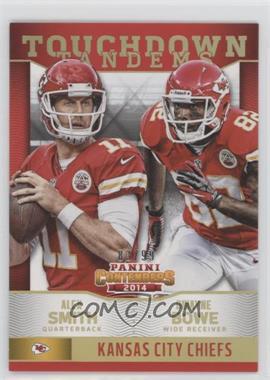 2014 Panini Contenders - Touchdown Tandems - Holo Gold #5 - Alex Smith, Dwayne Bowe /99