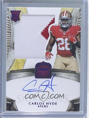 2014 Panini Crown Royale - [Base] - Purple Autographs #233 - Rookie Silhouettes RPS - Carlos Hyde /25