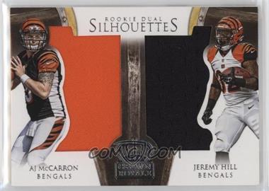 2014 Panini Crown Royale - Dual Rookie Silhouettes #DS-CIN - AJ McCarron, Jeremy Hill /99